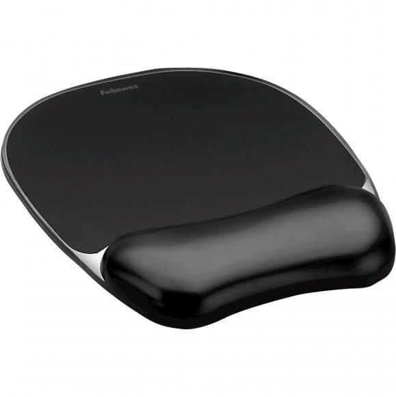 Fellowes podložka pod myš a zápästie CRYSTAL gélová čierna 1