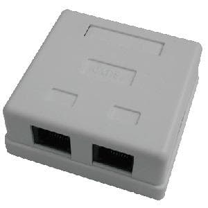 DATACOM Dvojzásuvka nad omietku-2xRJ45, Cat5e UTP 1