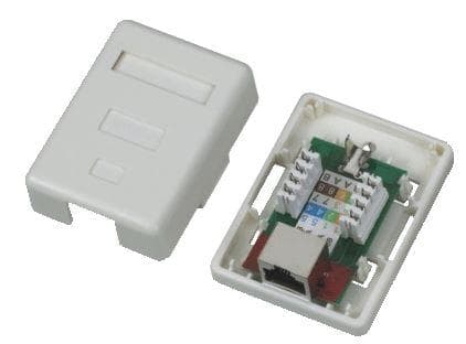 DATACOM STP jednozásuvka nad omietku Cat5e 1 x RJ45 1