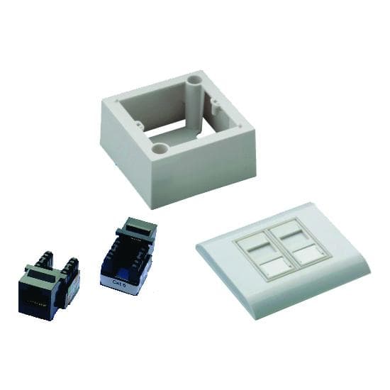 DATACOM UTP 2xRJ45 zásuvka Cat6 (pod aj nad omietku) 1