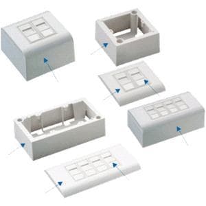 DATACOM UTP 2xRJ45 zásuvka Cat5e (pod i nad omietku) 1