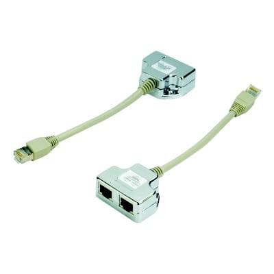 DATACOM Rozbočka 1 na 2 STP cat5e 1