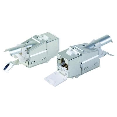 DATACOM STP Keystone 10G RJ45 CAT6A Silver 1