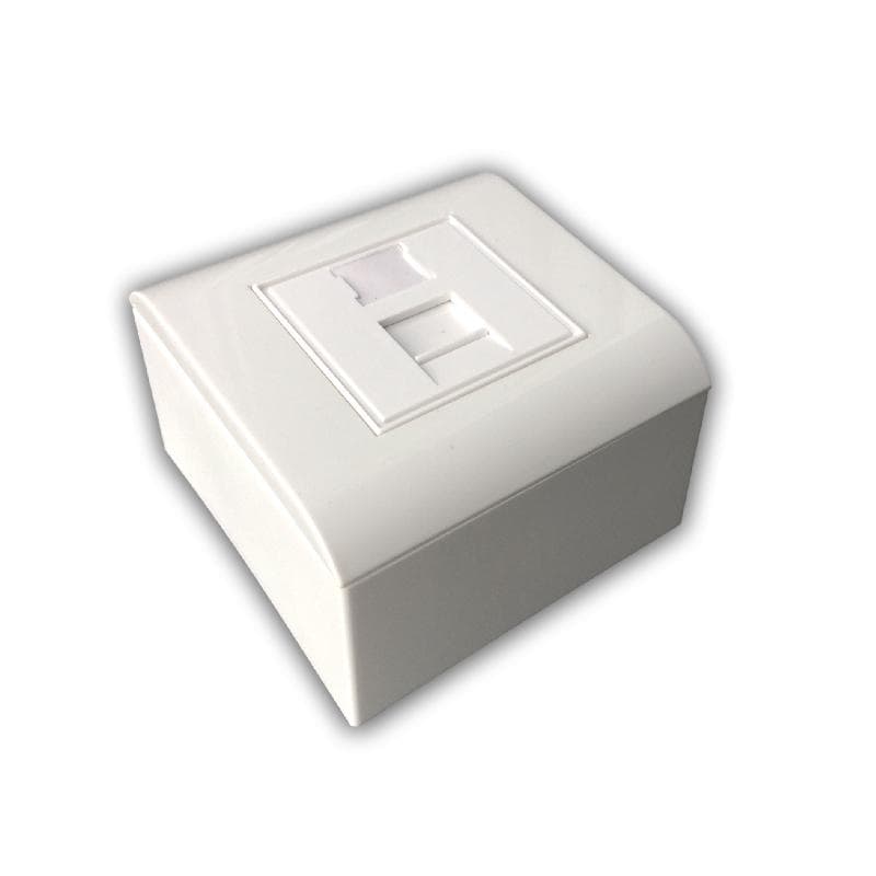 Modul.dat.zásuvka UTP CAT5E 1xRJ45 na aj pod omietku 1