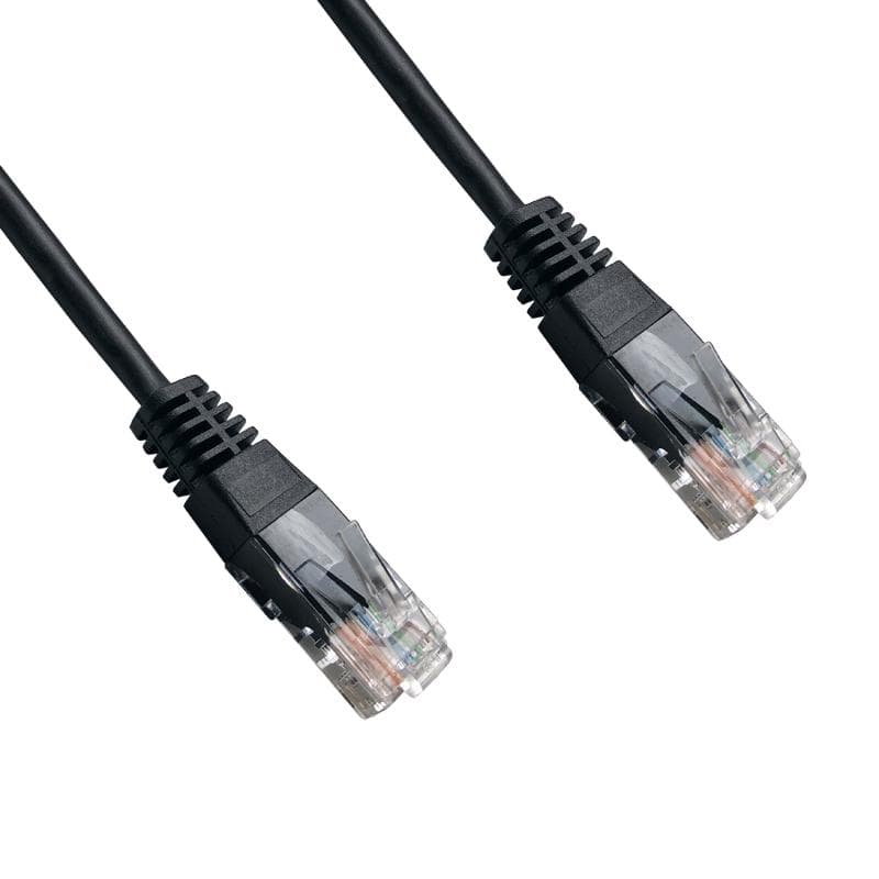 DATACOM patch cord UTP cat5e 0,5M čierny 1