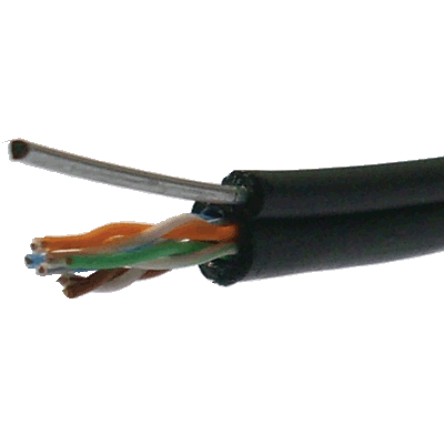 DATACOM UTP drôt Cat5e 305m samonosný OUTDOOR blk 1