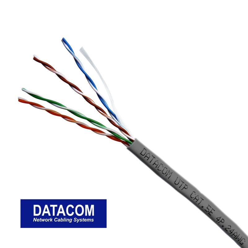 Metráž DATACOM UTP drôt CAT5E PVC 50m šedý 1