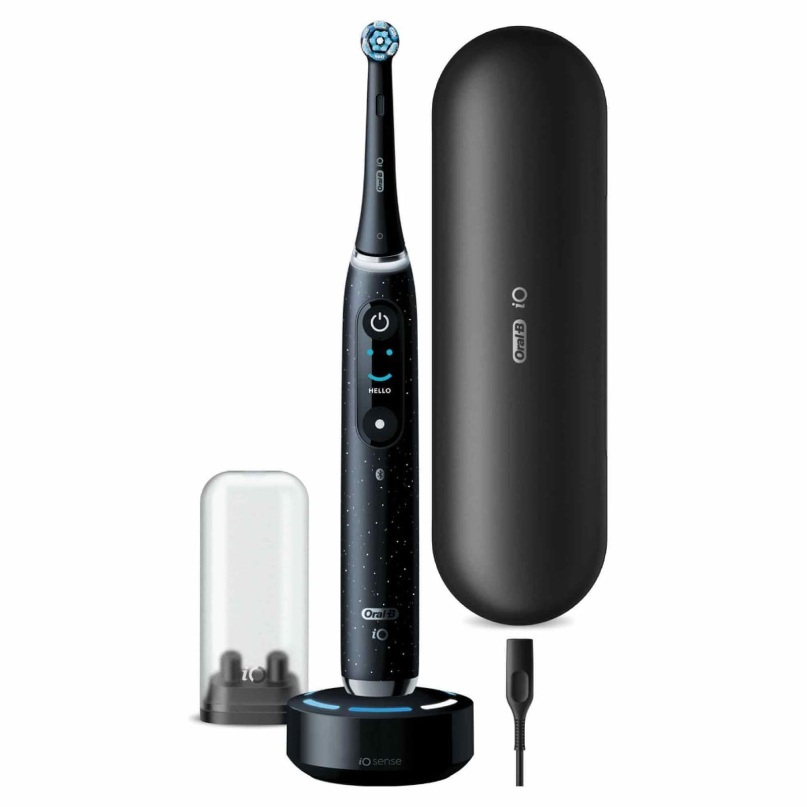 Oral-B iO Series 10 Cosmic Black elektrická zubná kefka, magnetická, 7 režimov, AI, časovač, 3D mapovanie