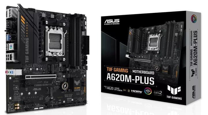 ASUS MB Sc AM5 TUF GAMING A620-PLUS, AMD A620, 4xDDR5, 1xHDMI, 2xDP, mATX 1