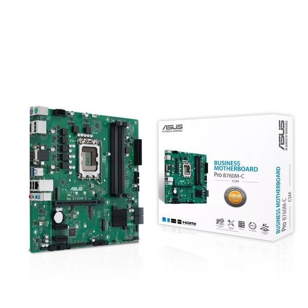 ASUS MB Sc LGA1700 PRE B760M-C-CSM, Intel B760, 4xDDR5, 2xDP, 1xHDMI, 1xVGA, mATX