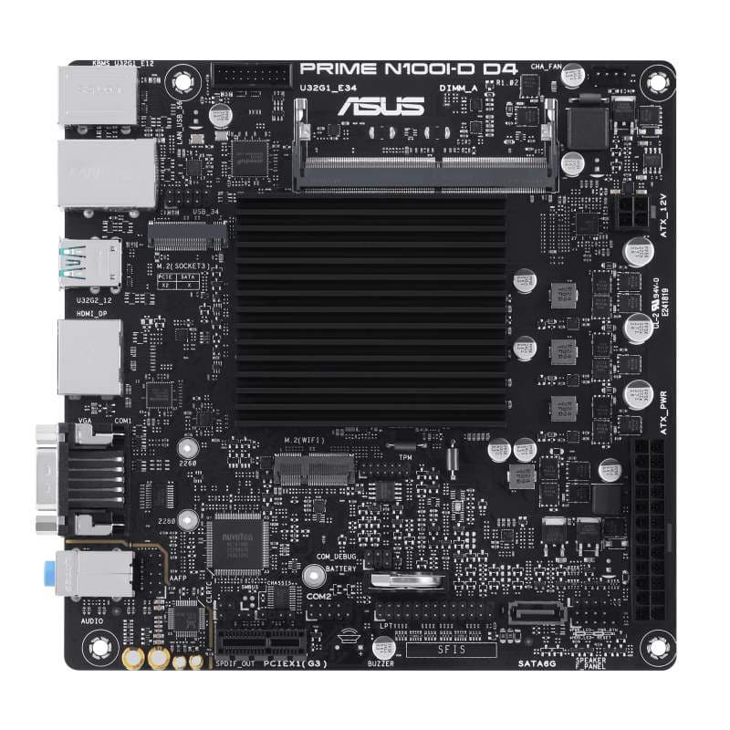 ASUS MB PRIME N100I-D D4-CSM, Intel® Processor N100, 1xDDR4, 1xHDMI, 1xDP, 1xVGA, Mini-ITX 1