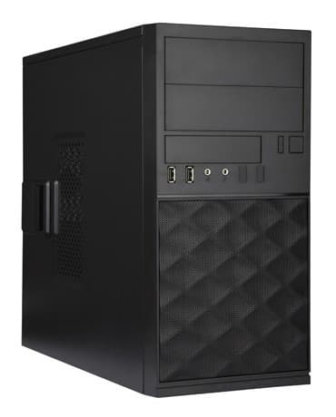 IN WIN skriňa EFS052, 2x USB 3.0 + 2x USB 2.0, Mini Tower, bez zdroja, Black