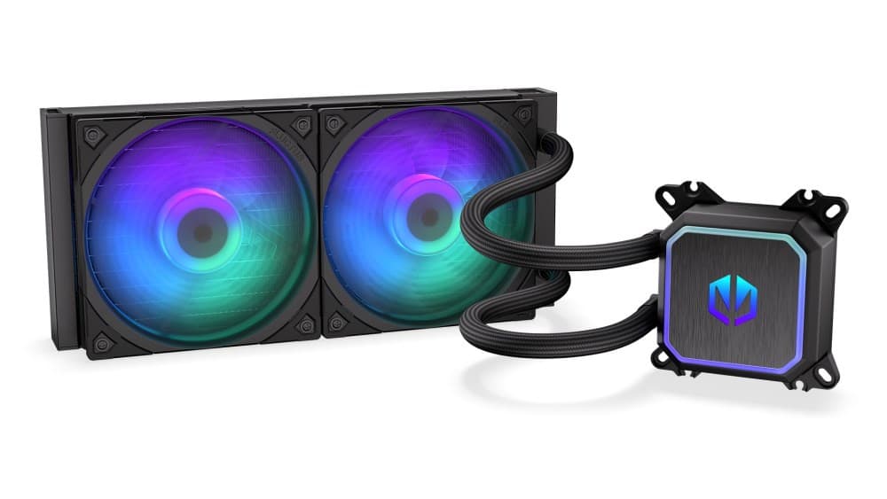 ENDORFY Vodný chladič Navis F240 ARGB, 2x120mm, LGA1851, AM5, čierna