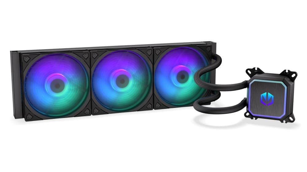 ENDORFY Vodný chladič Navis F360 ARGB, 3x120mm, LGA1851, AM5, čierna