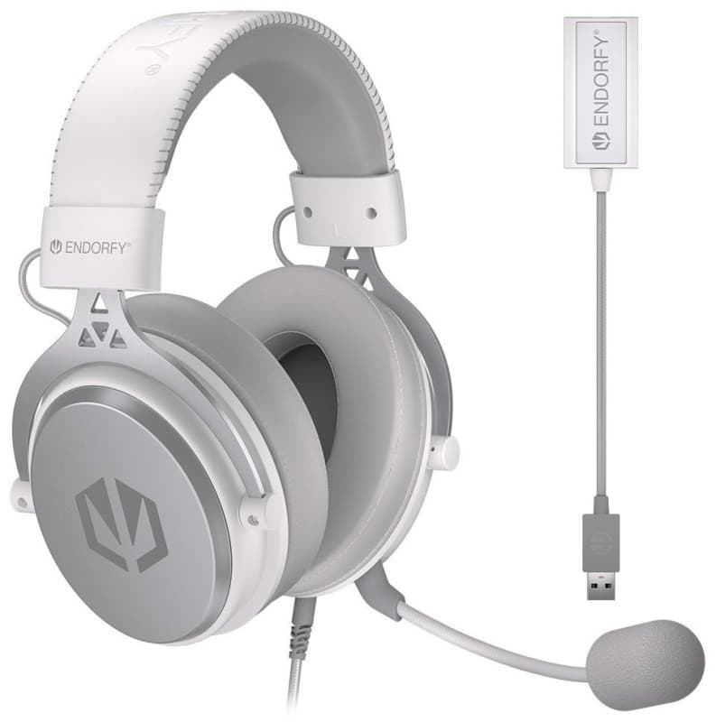 Endorfy headset VIRO Plus USB OWH / drôtový / s odnímateľným mikrofónom / USB / biely 1