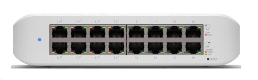 UBNT UniFi Switch USW-Lite-16-PoE [16xGigabit, 8x PoE out 45W, 802.3at/af, 16Gbps] 1