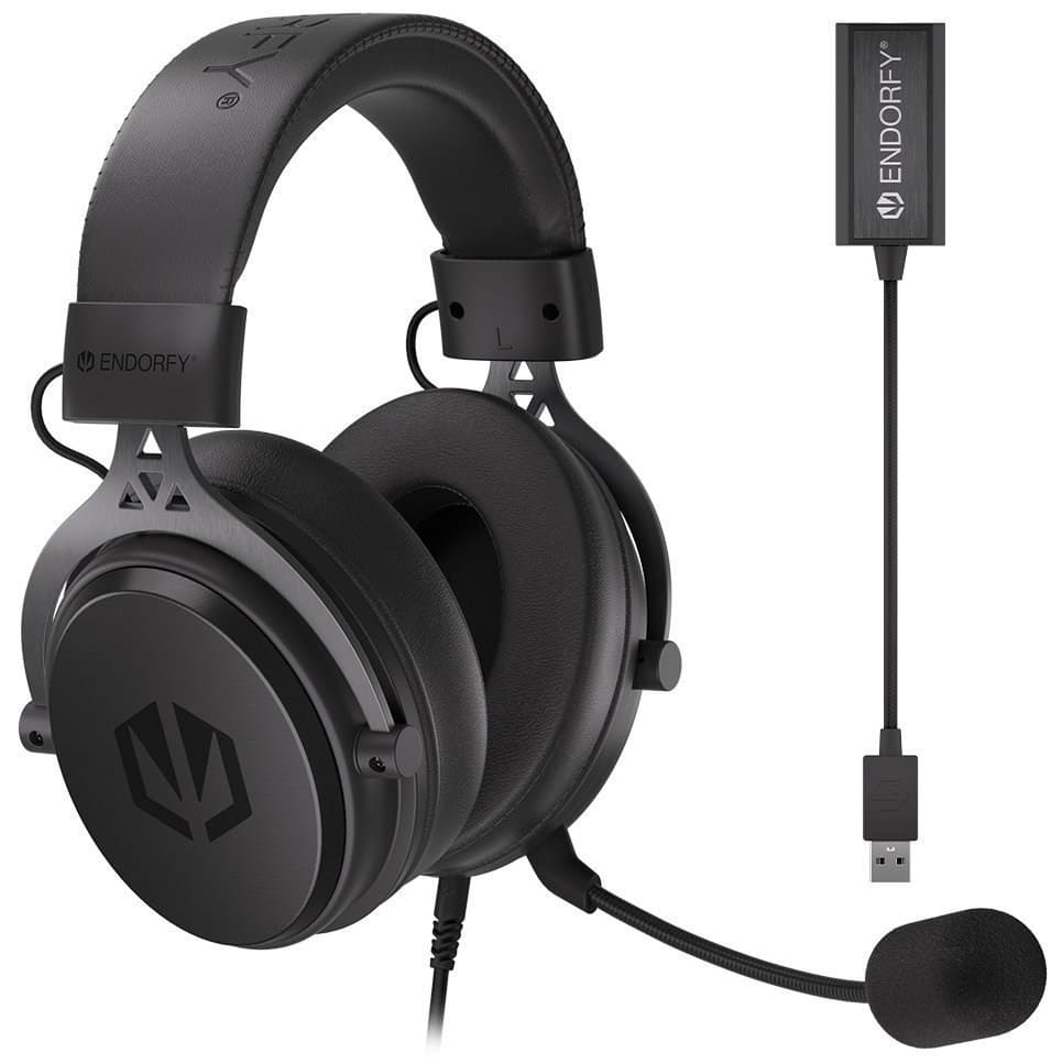 Endorfy headset VIRO Plus USB / drôtový / s odnímateľným mikrofónom / USB / čierny 1