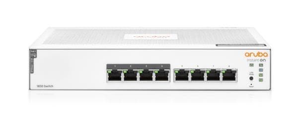 HPE Networking Instant On Switch 8p Gigabit CL4 PoE 65W (fanless) 1830 (JL811A) 1