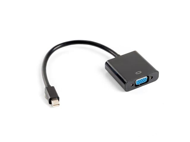 LANBERG adaptér mini DisplayPort 1.2 na VGA, M/F, kábel 20cm, čierny 1