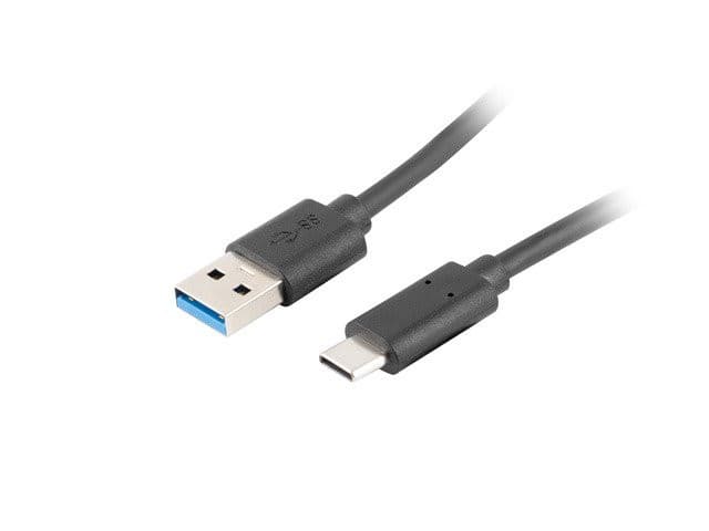 LANBERG USB-C(M) na USB-A(M) 3.1 kábel 1,8m, čierny 1
