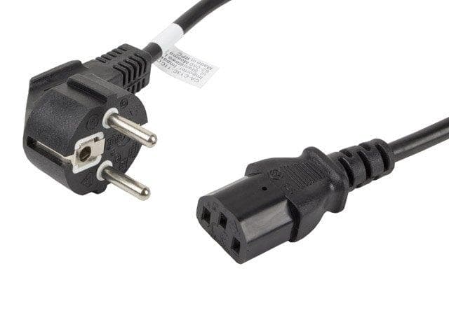 LANBERG CEE 7/7 na IEC 320 C13 POWER CORD 1.8M VDE čierny 1
