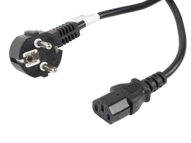 LANBERG CEE 7/7 na IEC 320 C13 POWER CORD 10M VDE čierny 1