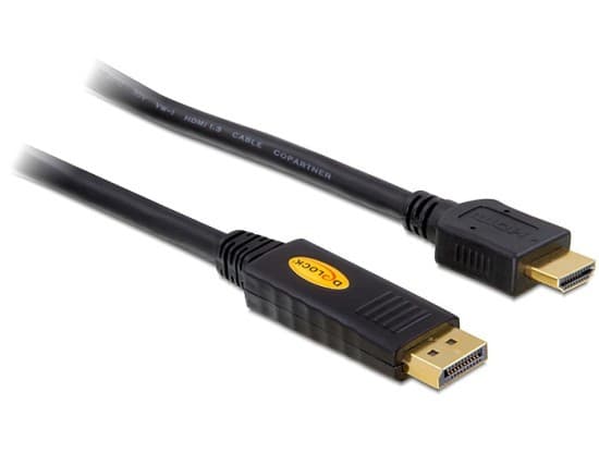 Delock kábel DisplayPort samec na HDMI samec, dĺžka 3m