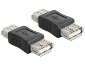 Delock USB Adapter, USB A čierny samica/samica (spojka) 1