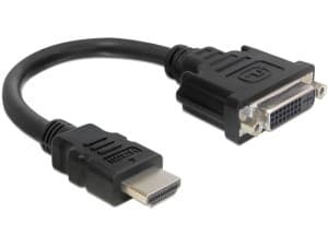 Delock adaptér HDMI samec > DVI 24+1 samica, 20 cm 1
