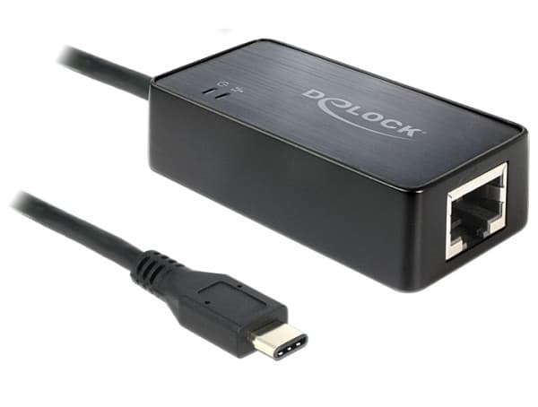 SuperSpeed USB (USB 3.1, Gen 1) adaptér s USB Type-C™ samec > Gigabit LAN 10/100/1000 Mb/s 1