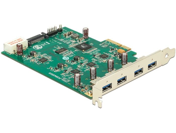 Delock PCI Express Card x4 > 4 x externý USB 3.0, (Quad Channel) 1