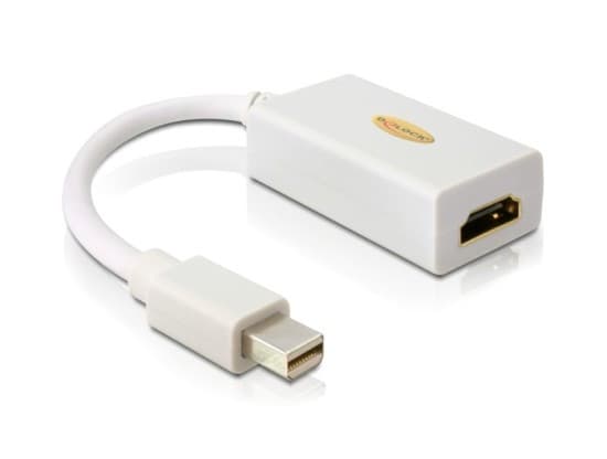 Delock adaptér DisplayPort mini (samec) na HDMI A (samica), biely 1