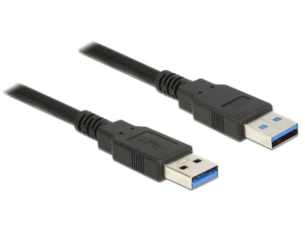 Delock Kábel USB 3.0 Typ-A samec > USB 3.0 Typ-A samec 5,0 m čierny 1