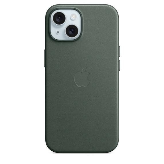 iPhone 15+ FineWoven Case with MS - Evergreen 1