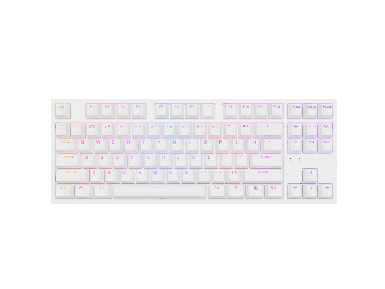 Genesis herná mechanická klávesnica THOR 404/RGB/Khail Box Brown/Drôtová USB/US layout/Biela 1