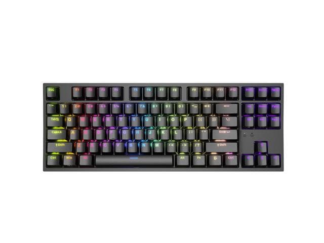 Genesis herná mechanická klávesnica THOR 404/RGB/Gateron Yellow Pro/Drôtová USB/US layout/Čierna 1