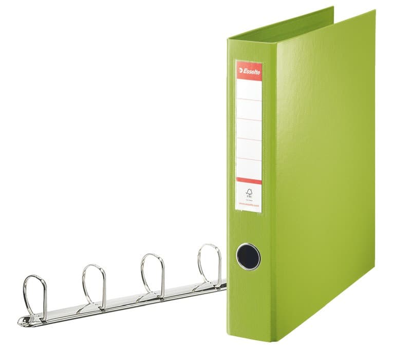 Esselte plast. krúžk. šanón VIVIDA, 4DR/40mm, chrbát 60 mm, zelená