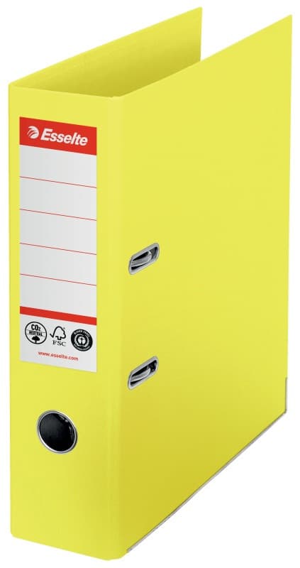 Esselte pákový zakladač No. 1 Co2 neutrálna, 75 mm, žltá