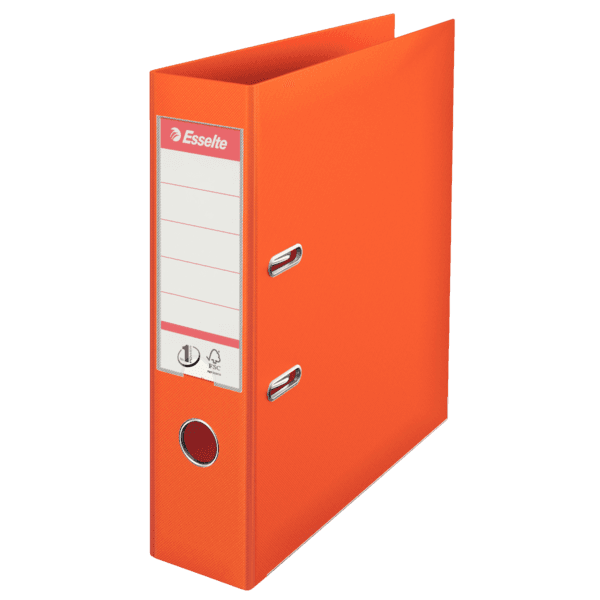 ESSELTE No. 1 pákový zakladač Power A4 75mm oranžový 1