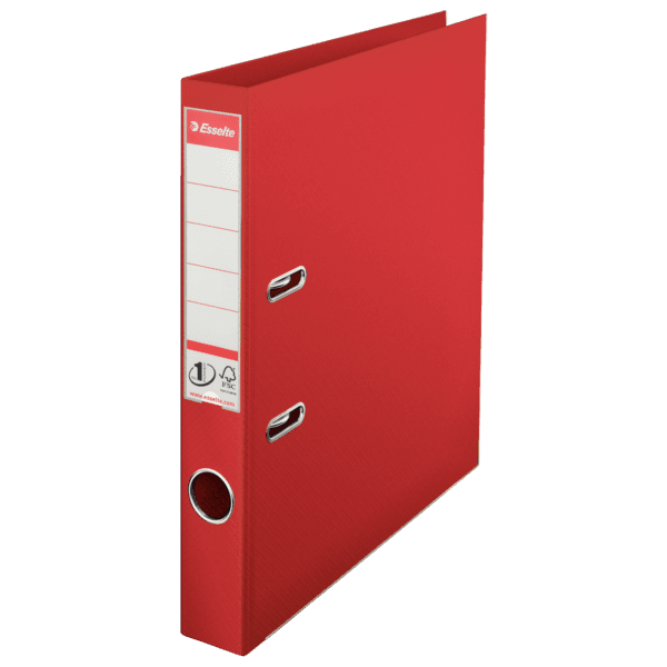ESSELTE No. 1 pákový zakladač Power A4 50mm červený