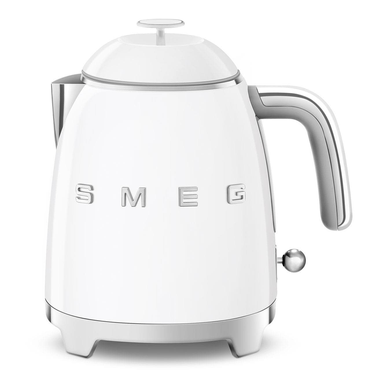 Smeg KLF05WHEU, mini rýchlovarná kanvica, 0, 8 l / 3 šálky, 1400 W, štýl 50. rokov, biela