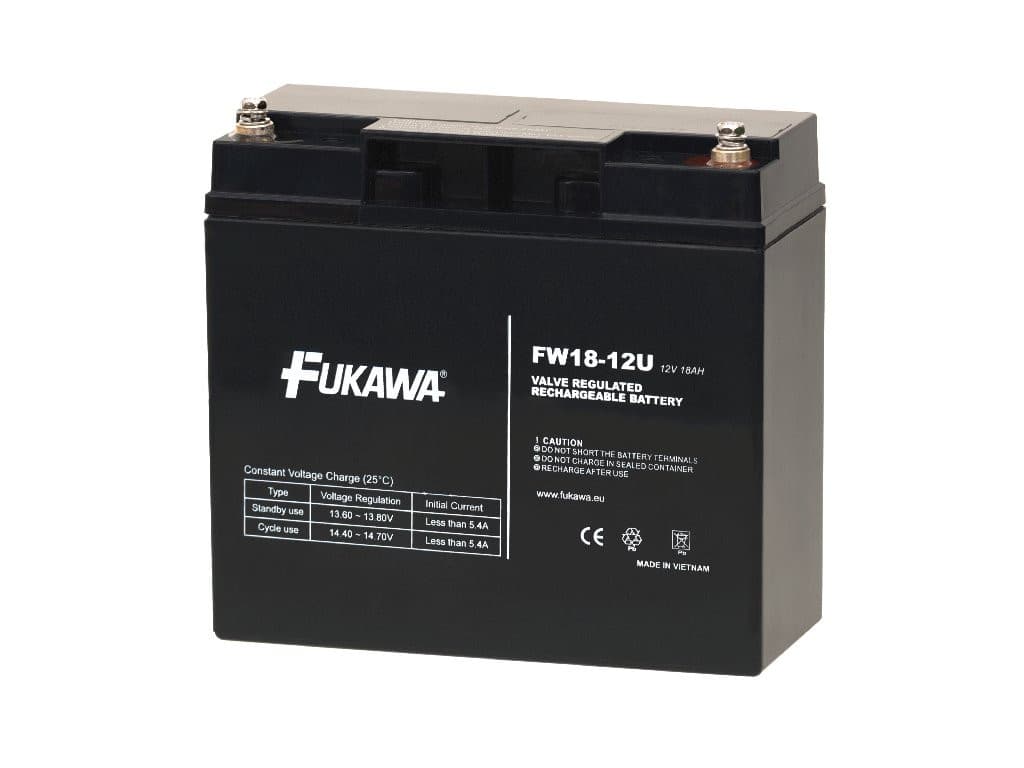 FUKAWA akumulátor FW 18-12 U (12V; 18Ah; závit M5; životnosť 5 rokov) 1