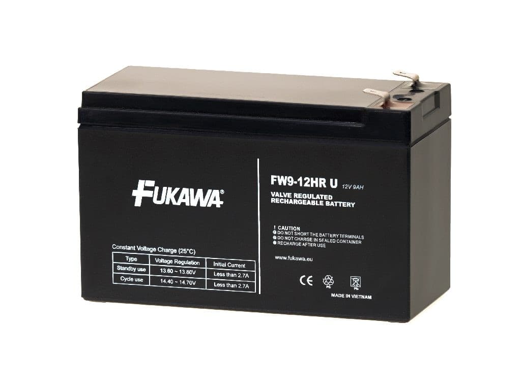 FUKAWA akumulátor FW 9-12 HRU (12V; 9Ah; faston 6,3mm; životnosť 5 rokov) 1
