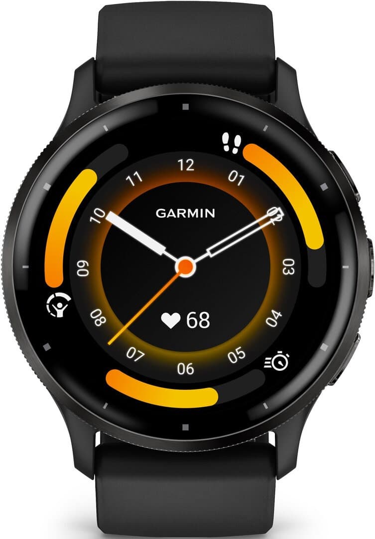 Garmin Venu® 3, Slate/Black, Silicone band 1