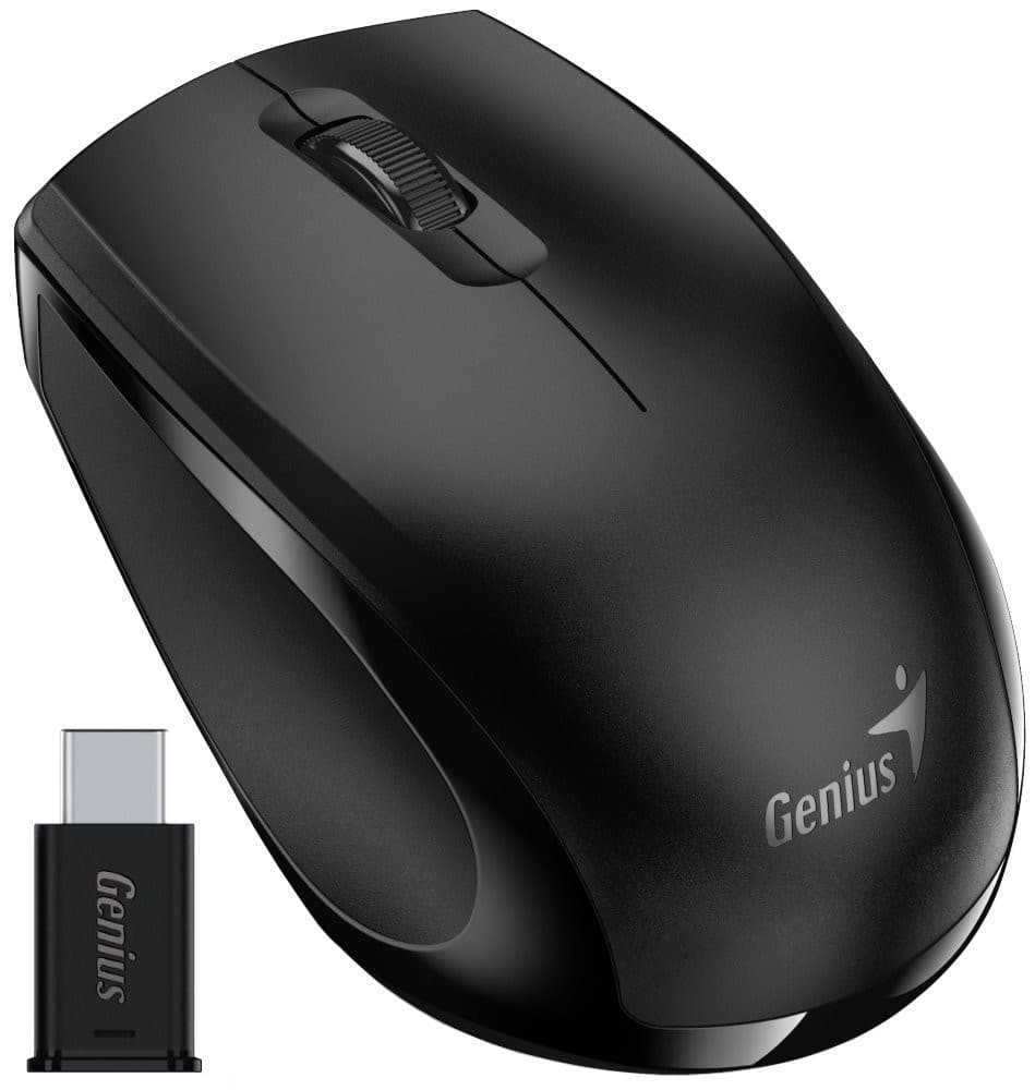 Genius NX-8006S Type-C, myš, bezdrôtová, optická, 1200DPI, 3 tlačidlá, USB-C, čierna 1