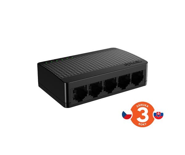 Tenda SG105M - 5-portový Gigabit Ethernet Switch, 10/100/1000Mbps, Plast, Desktop 1