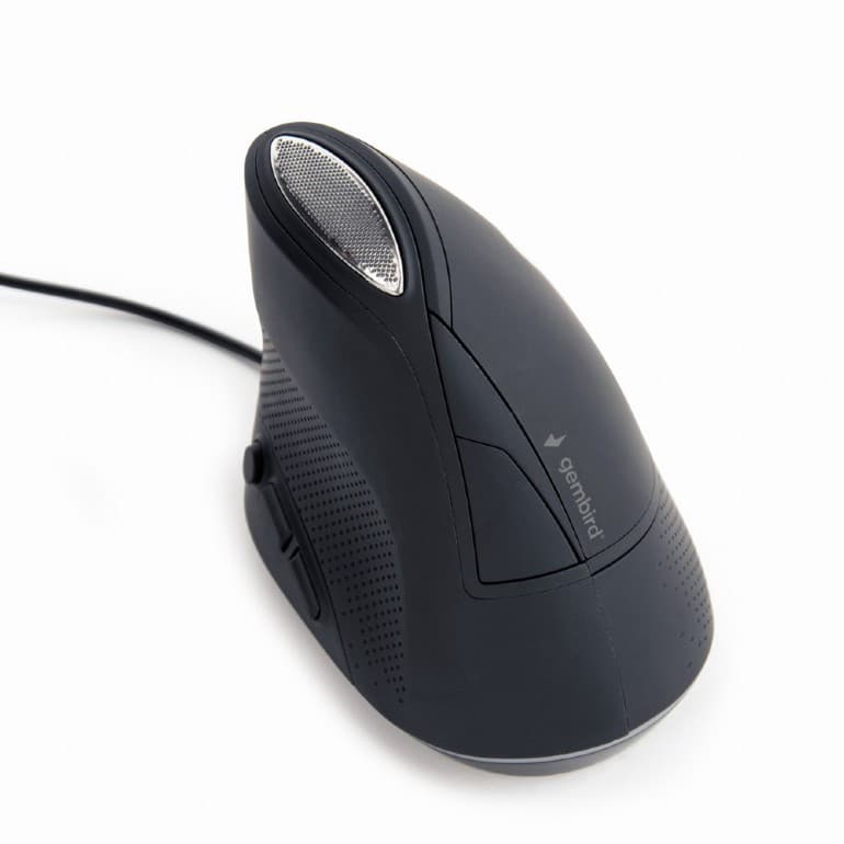 Gembird Myš MUS-ERGO-03, USB, ergonomická, čierna 1