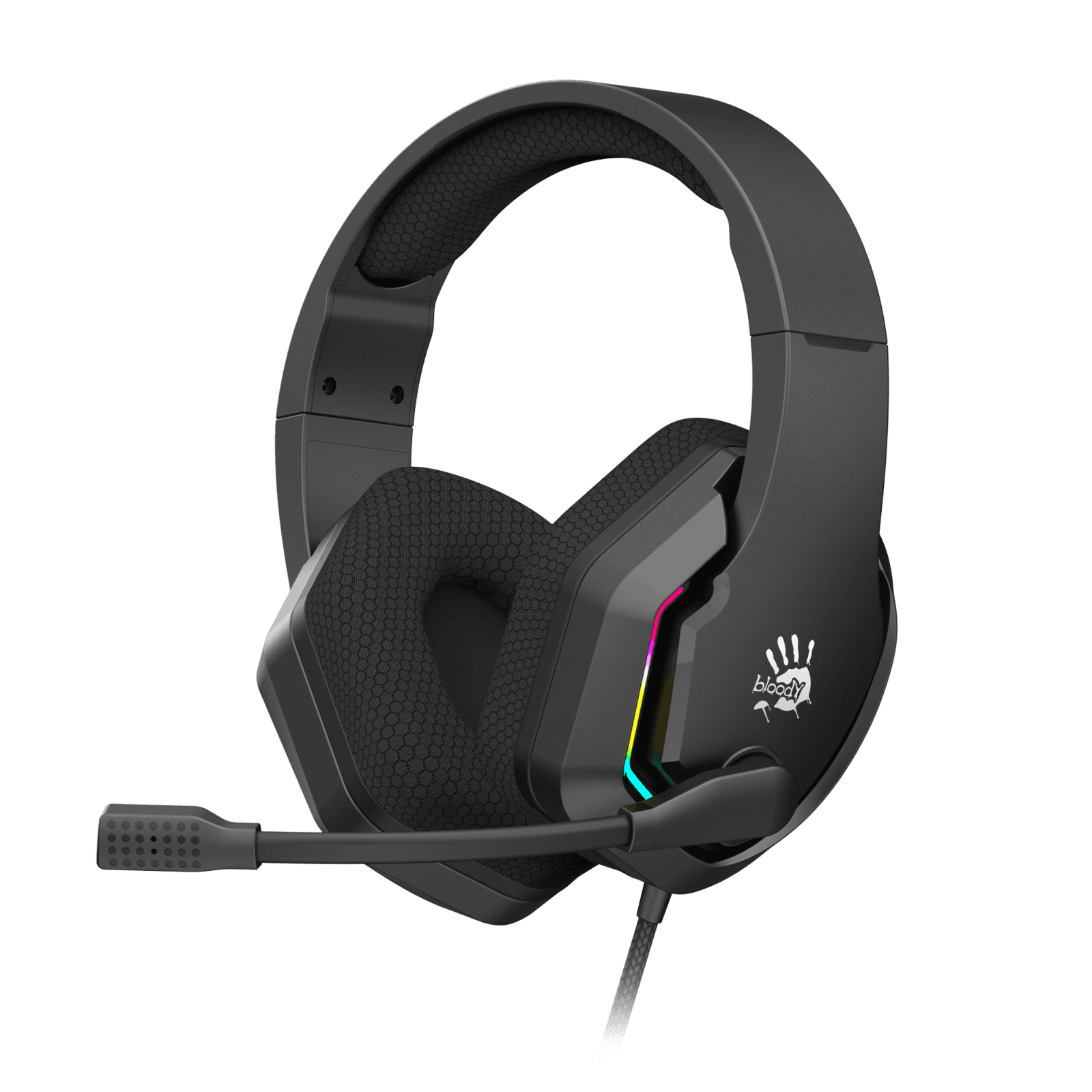 A4tech Bloody G260P, herné slúchadlá s mikrofónom, podsvietenie, 7.1, 3,5mm jack + adaptér, USB 1