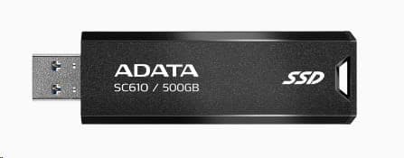 ADATA Externý SSD 2TB SC610, USB-A 3.2, čierna 1