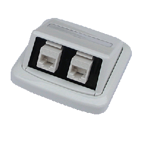 Dvojzásuvka ABB TANGO 2xRJ45 Cat5e UTP biela